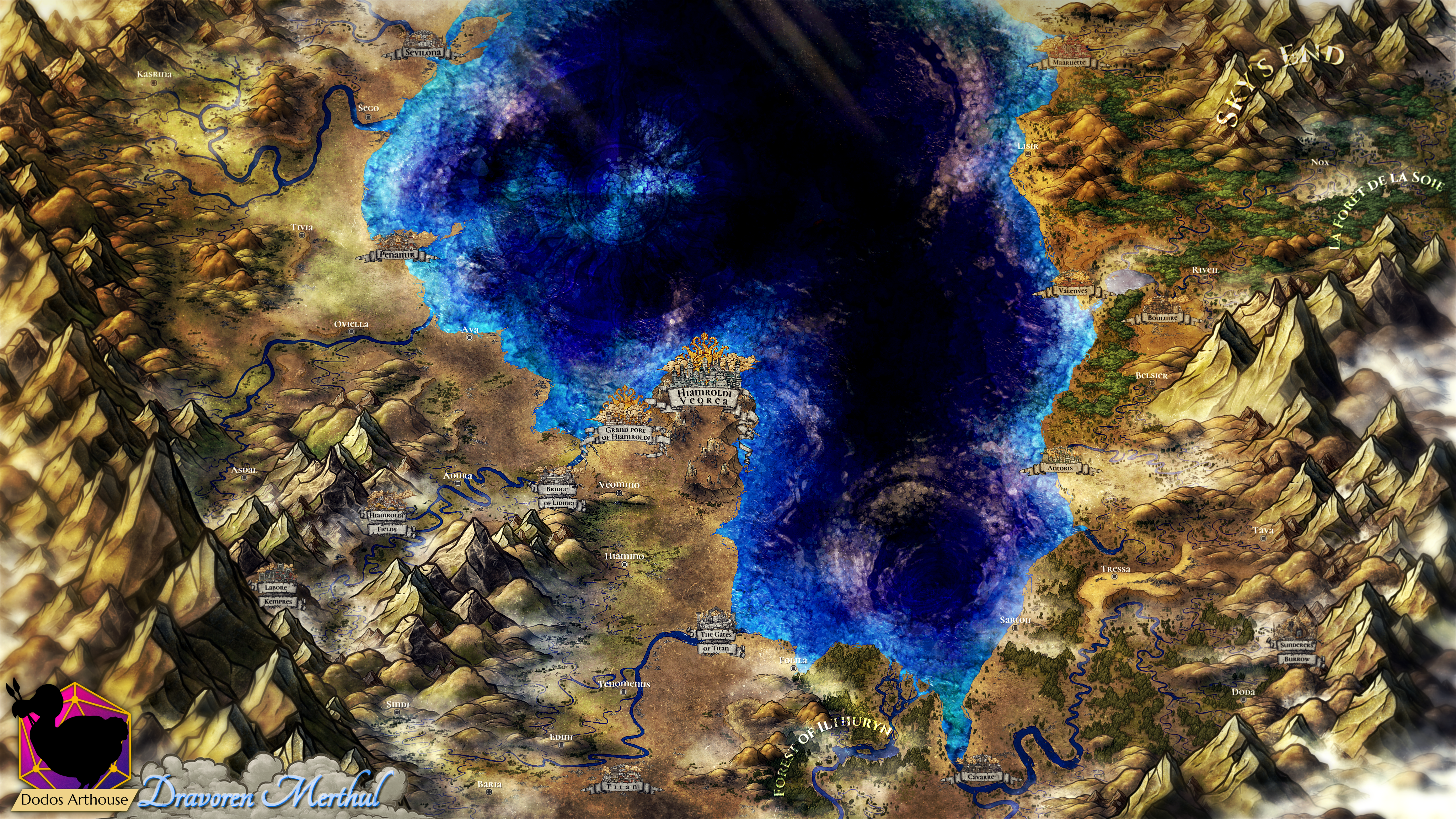 Map of Dravoren Merthul